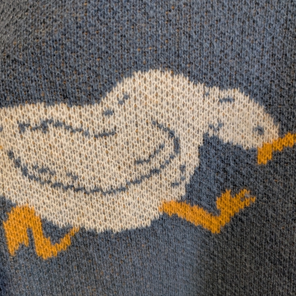 SHEIN Blue Sweater with Goose / Duck Pattern Size XL 🪿 - Picture 2 of 8